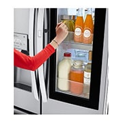 LG Refrigeradora French Door InstaView™ 28pᶟ (Gross) / 28pᶟ (Net) Door-in-Door® Compresor Smart Inverter, receptive view, GM78SXS, thumbnail 5