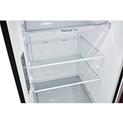 LG Refrigeradora Top Freezer 13.2pᶟ (Net) / 14 pᶟ (Gross) LG Smart Inverter Compressor™ LINEARCooling™ Puerta Clay Pink, detail view of bottom fridge handle, VT38BPK, thumbnail 8