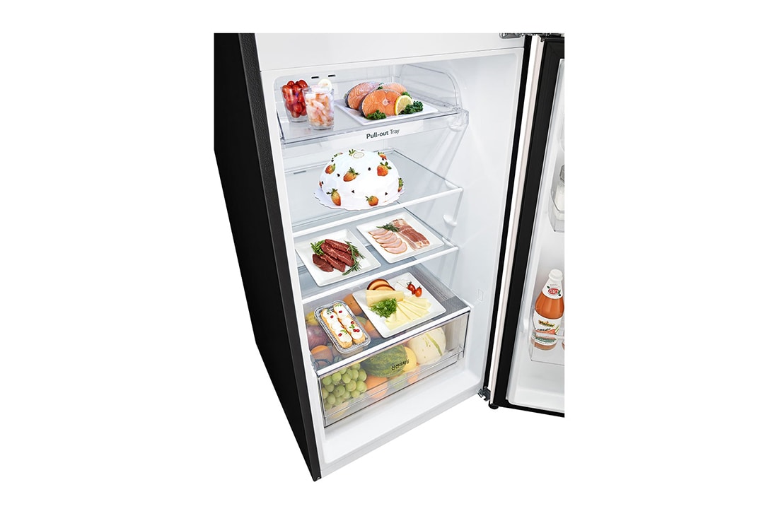 LG Refrigeradora Top Freezer 13.2pᶟ (Net) / 14 cuft (Gross) LG Smart Inverter Compressor™ LINEARCooling™ Puerta Nature Beige, detailed image, VT38BPB, thumbnail 3