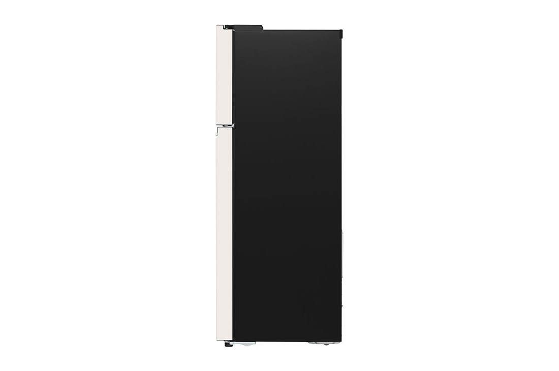 LG Refrigeradora Top Freezer 13.2pᶟ (Net) / 14 cuft (Gross) LG Smart Inverter Compressor™ LINEARCooling™ Puerta Nature Beige, side view, VT38BPB, thumbnail 12