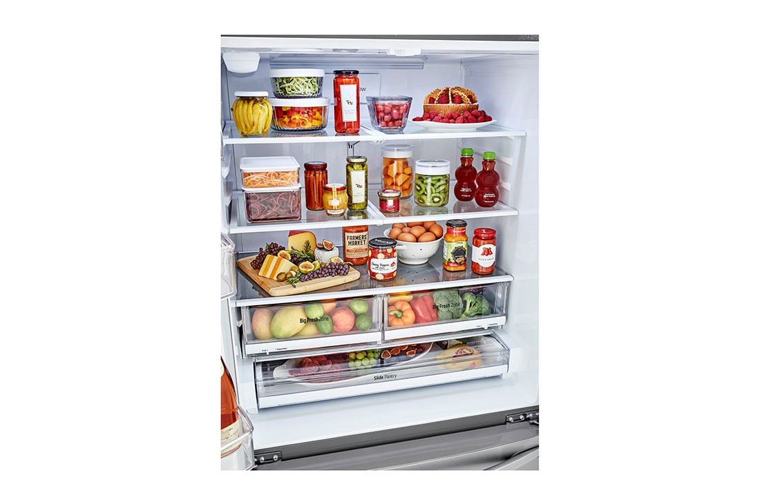 LG Refrigeradora French Door 29p³ (NET) /30p³ (Gross) LG GM78BGP Smart Inverter Multi Air Flow™, respective view, GM78BGP, thumbnail 5