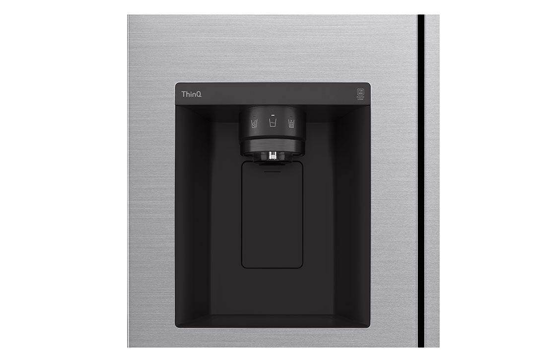 LG Refrigeradora Side by Side 22pᶟ (Net) / 22pᶟ (Gross) LINEARCooling™ Dispensador de Agua Smart Inverter™, dispenser2 view, VS22LNIP, thumbnail 7