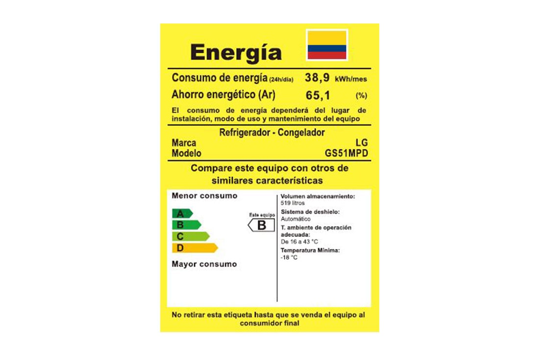 LG Refrigeradora Side by Side 18p³ (Gross) / 18p³ (Net)  Multi Air Flow Inverter Compressor Total , GS51MPD -RetiQ, GS51MPD, thumbnail 16