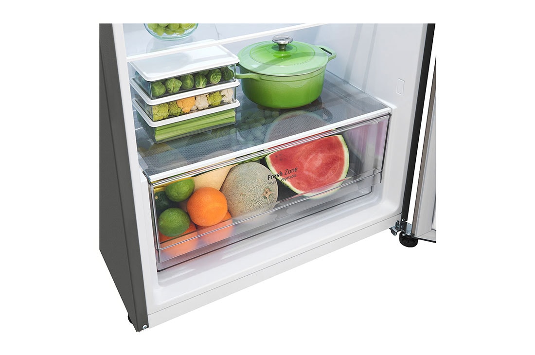 LG Refrigerador Top Mount 14 pies cúbicos (gross) -Silver con Multi Air Flow | Inverter, drawer with fruit stored, VT40BPN, thumbnail 3