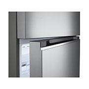 LG Refrigerador Top Mount 14 pies cúbicos (gross) -Silver con Multi Air Flow | Inverter, detail view of bottom fridge handle, VT40BPN, thumbnail 8