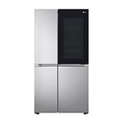 LG Refrigerador Side By Side LG VS25QFNW| LINEARCOOLING™ | 24.5 P<sup>3</sup> | Brushed Steel, vista frontal, VS25QFNW, thumbnail 13