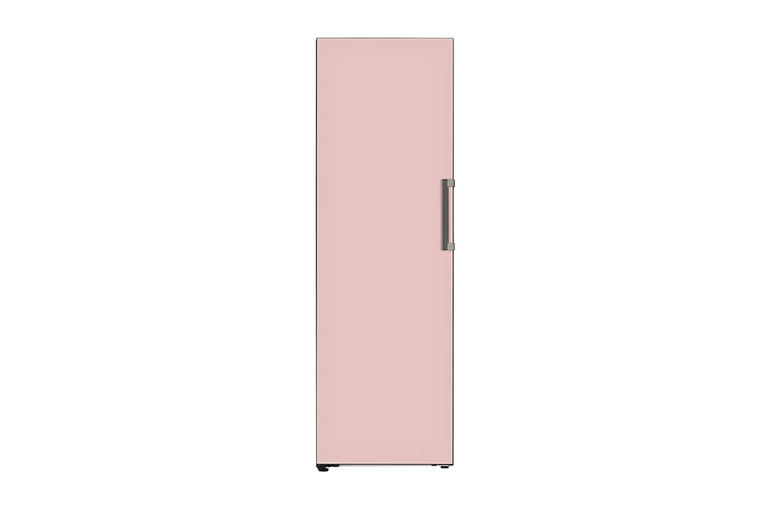 LG Congelador OBJET One Door 11.3pᶟ (Net) / 11.3pᶟ (Gross) Flat Door Smart Diagnosis™ ThinQ™ color Rosa, Frontal VC34BQK, VC34BQK