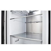 LG Congelador OBJET One Door 11.3pᶟ (Net) / 11.3pᶟ (Gross) Flat Door Smart Diagnosis™ ThinQ™ color Rosa, Abierto desde la izquierda con comida, VC34BQK, thumbnail 9