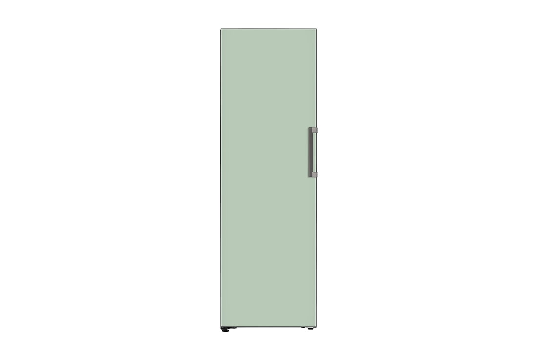 LG Congelador Object One Door 11.3pᶟ (Net) / 11.3pᶟ (Gross) Flat Door Smart Diagnosis™ ThinQ™ color Menta, Frontal, VC34BQM