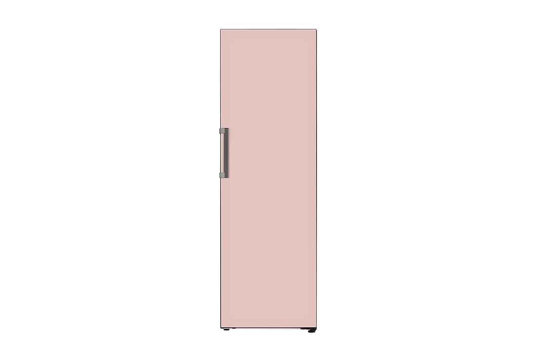 LG Refrigerador Object One Door 11.3pᶟ (Net) / 11.3pᶟ (Gross) Flat Door Smart Diagnosis™ ThinQ™ color Rosa, Frontal, VL42BPK
