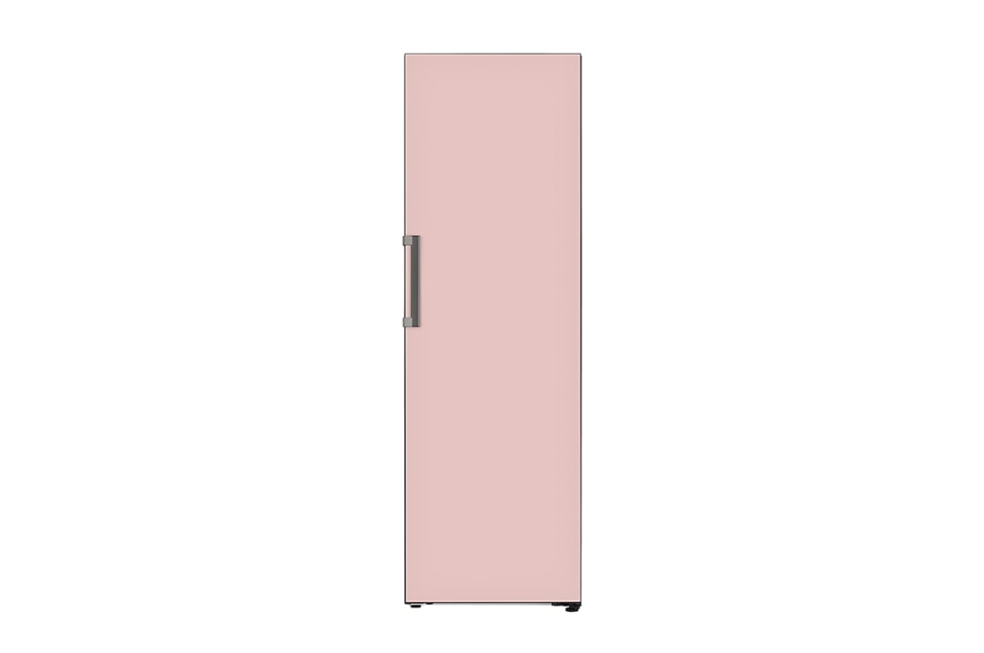 LG Refrigerador OBJET One Door 11.3pᶟ (Net) / 11.3pᶟ (Gross) Flat Door Smart Diagnosis™ ThinQ™ color Rosa, Frontal, VL42BPK