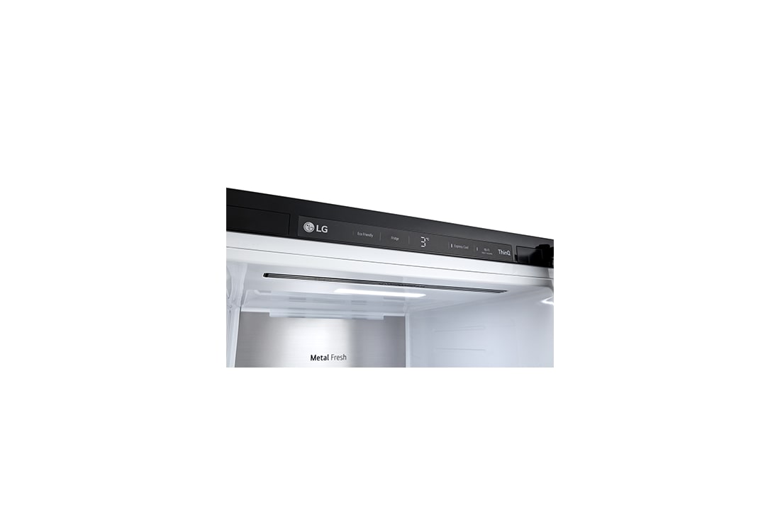 LG Refrigerador OBJET One Door 11.3pᶟ (Net) / 11.3pᶟ (Gross) Flat Door Smart Diagnosis™ ThinQ™ color Menta, Cajón con comida, VL42BPM, thumbnail 5