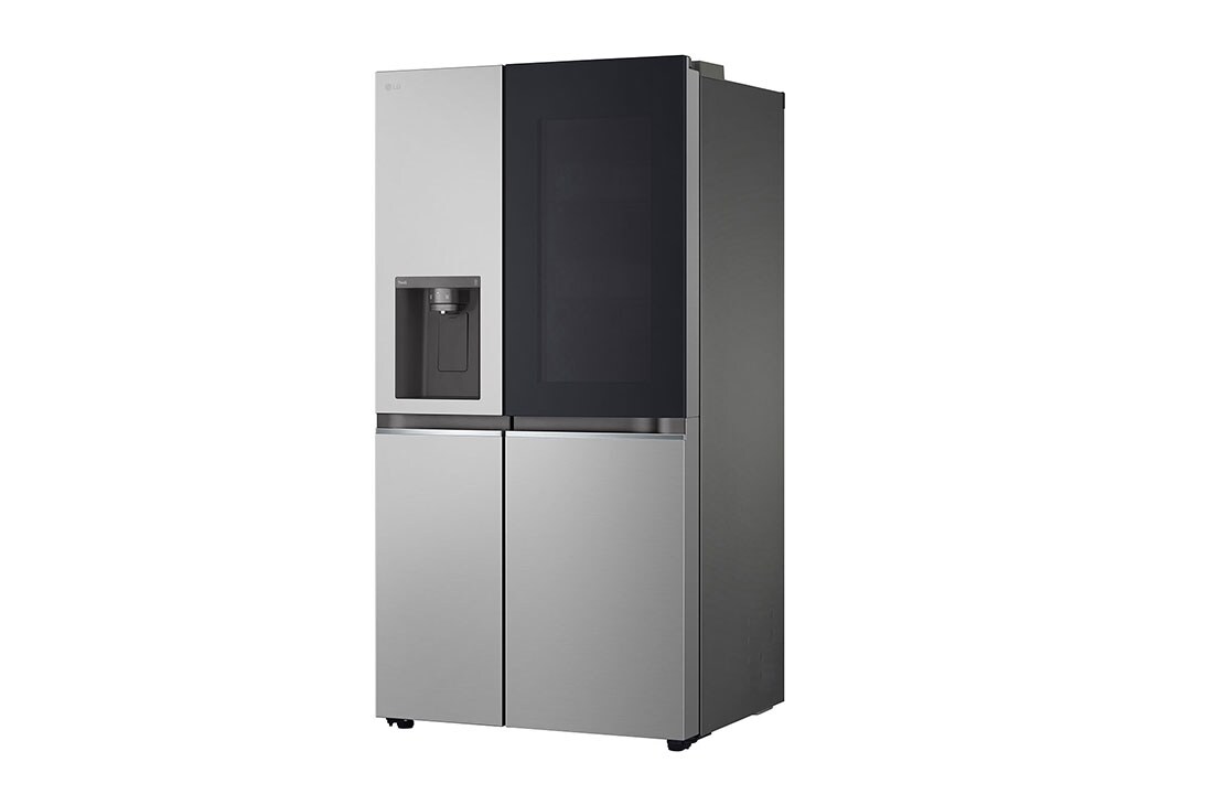 LG Refrigeradora Side By Side 22.4pᶟ (Net) / 24pᶟ (Gross) ThinQ™ InstaView™ Smart Inverter, Silver, side view, VS25GMIW, thumbnail 13