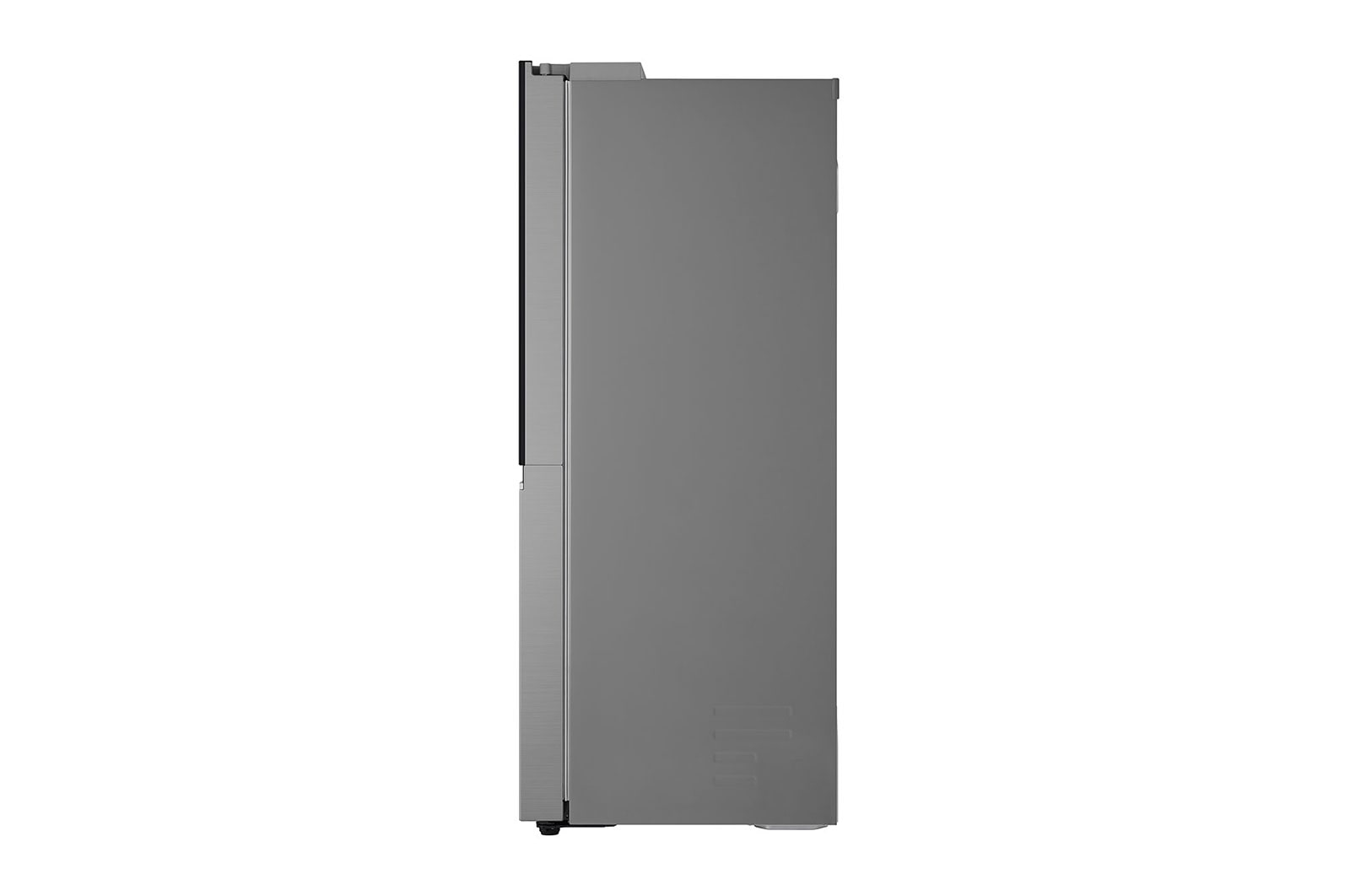 LG Refrigeradora Side By Side 22.4pᶟ (Net) / 24pᶟ (Gross) ThinQ™ InstaView™ Smart Inverter, Silver, side view, VS25GMIW, thumbnail 14