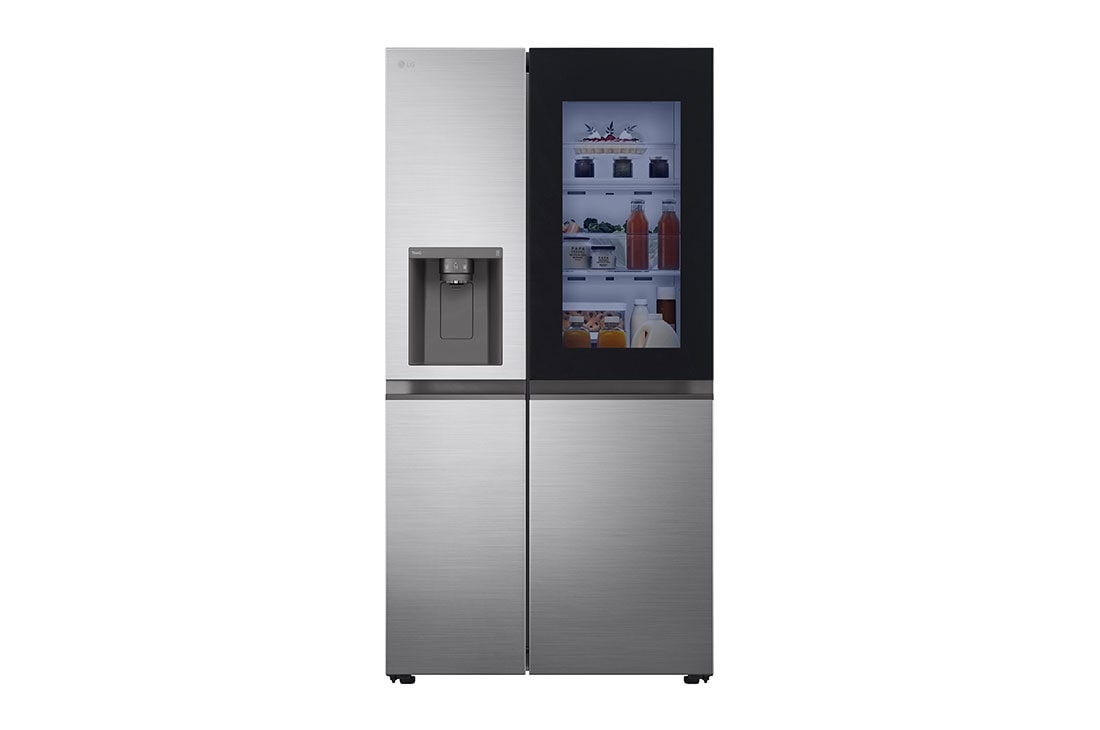 LG Refrigeradora Side by Side 769L LG ThinQ™ InstaView, front view , VS27GNID, thumbnail 2