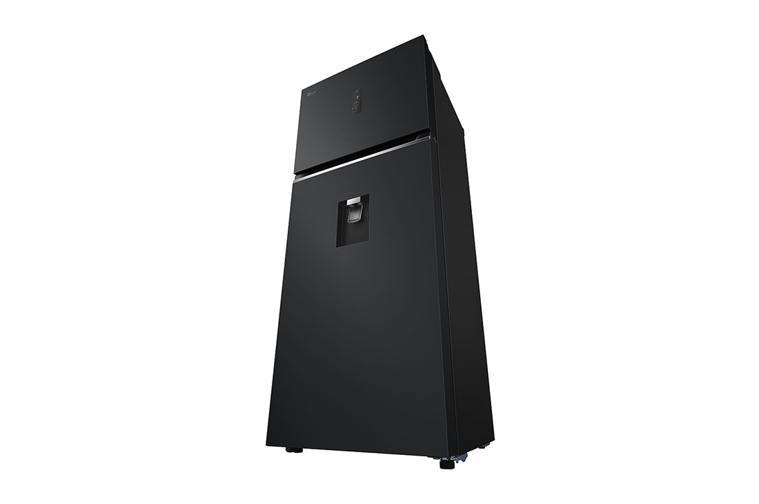 LG Refrigeradora Top Freezer 13.5pᶟ (Net) / 14.9 pᶟ (Gross) Smart Inverter & ThinQ™, color Negro Mate, front open view, VT40APD, thumbnail 11