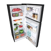 LG Refrigeradora Top Freezer 13.5pᶟ (Net) / 14.9 pᶟ (Gross) Smart Inverter & ThinQ™, color Negro Mate, detail view of temperature control knob, VT40APD, thumbnail 5