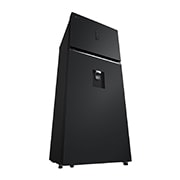 LG Refrigeradora Top Freezer 13.5pᶟ (Net) / 14.9 pᶟ (Gross) Smart Inverter & ThinQ™, color Negro Mate, left perspective view, VT40APD, thumbnail 12