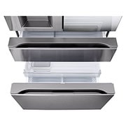 LG Refrigeradora LG French Door 29 cu.ft InstaView Door-in-Door™ Craft Ice™ Acero Inoxidable Negro  , Detail view of bottom part drawer., VF29XPBM, thumbnail 4
