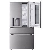 LG Refrigeradora LG French Door 29 cu.ft InstaView Door-in-Door™ Craft Ice™ Acero Inoxidable Negro  , Close up view of door in door feature of multi door refrigerator., VF29XPBM, thumbnail 6