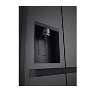 LG Refrigeradora Side by Side 23pᶟ(Gross) / 22pᶟ(Net) Smart Inverter Essence Matte Black, VS25LQIK, thumbnail 5