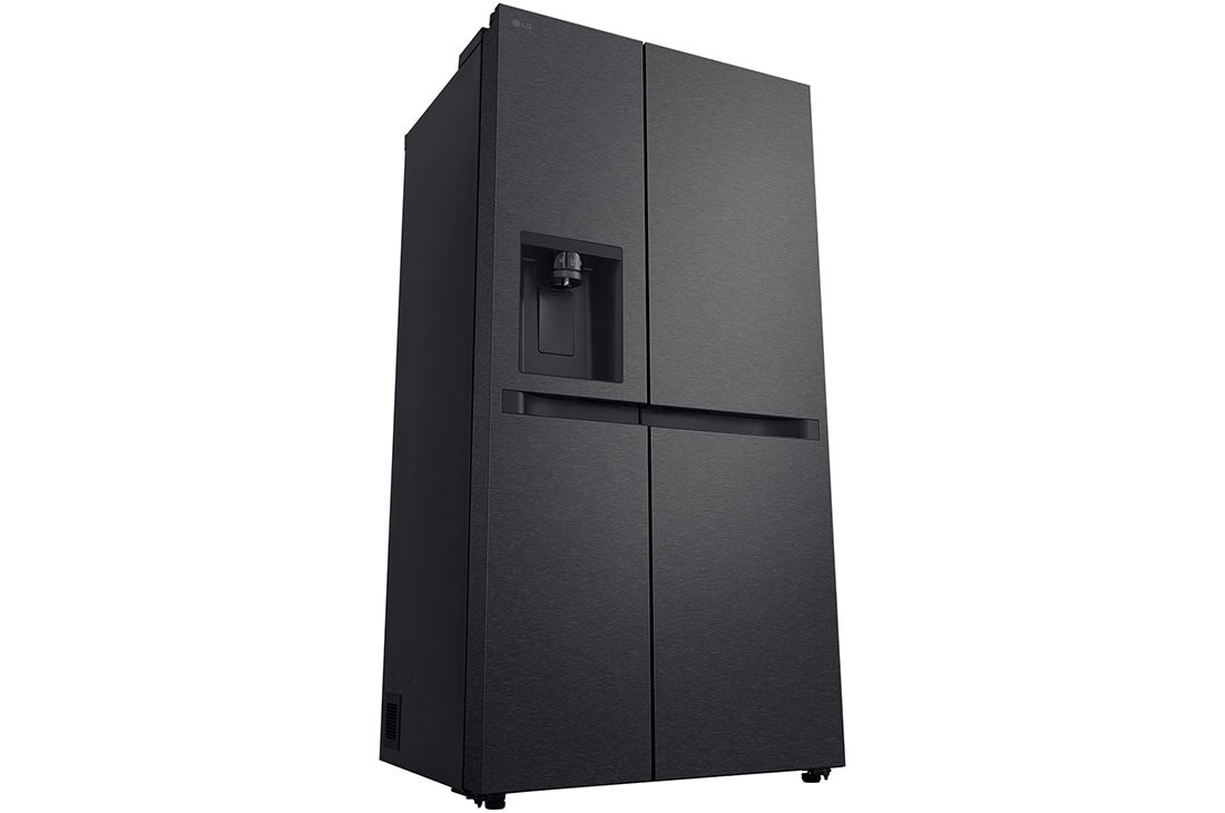 LG Refrigeradora Side by Side 23pᶟ(Gross) / 22pᶟ(Net) Smart Inverter Essence Matte Black, Left view, VS25LQIK, thumbnail 12