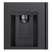 LG Refrigeradora Side by Side 23pᶟ(Gross) / 22pᶟ(Net) Smart Inverter Essence Matte Black, detail view, VS25LQIK, thumbnail 4