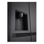 LG Refrigeradora Side by Side 23pᶟ(Gross) / 22pᶟ(Net) Smart Inverter Essence Matte Black, detail view, VS25LQIK, thumbnail 5