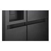 LG Refrigeradora Side by Side 23pᶟ(Gross) / 22pᶟ(Net) Smart Inverter Essence Matte Black, detail view, VS25LQIK, thumbnail 6