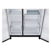 LG Refrigeradora Side by Side 23pᶟ(Gross) / 22pᶟ(Net) Smart Inverter Essence Matte Black, detail view, VS25LQIK, thumbnail 7