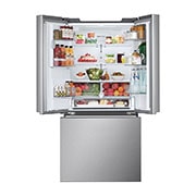 LG Refrigerador French Door 25pᶟ Smart Inverter ThinQ™, Front view of open refrigerator., VF25LNIBB, thumbnail 2