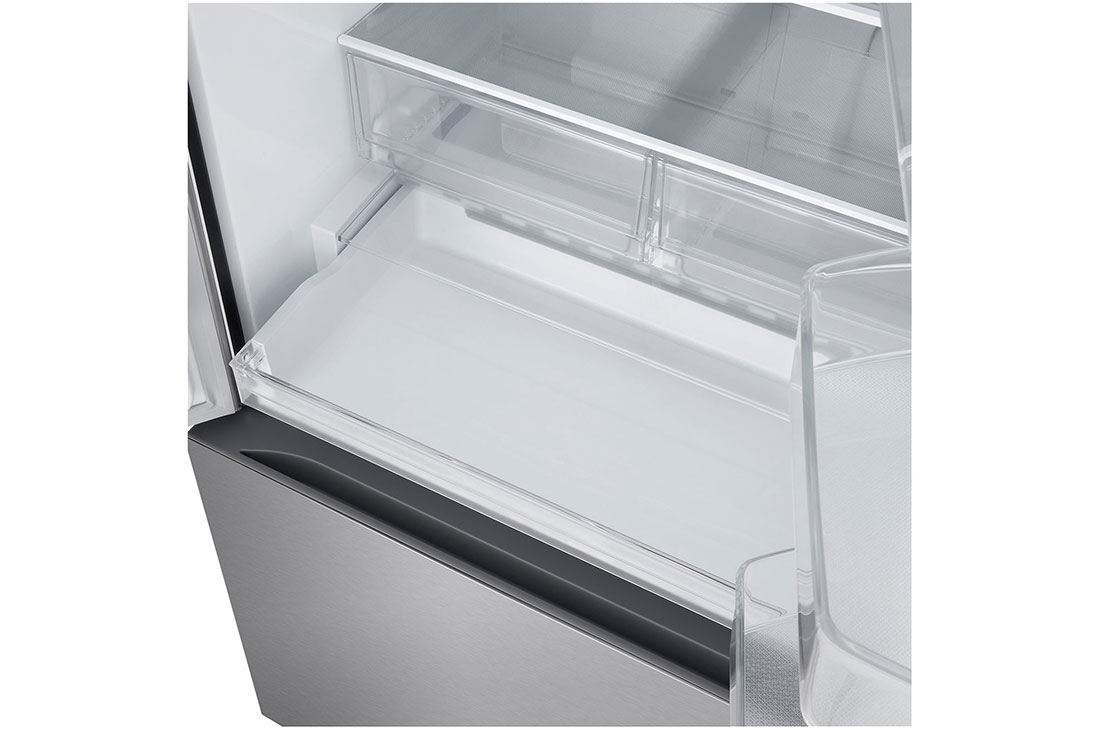LG Refrigerador French Door 25pᶟ Smart Inverter ThinQ™, Close up view of drawer in fridge part., VF25LNIBB, thumbnail 6