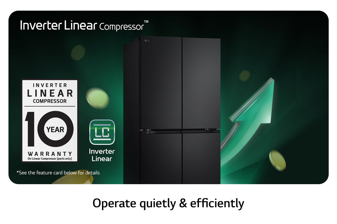 LG Refrigeradora Cross Door 19p³ Smart Inverter, Energy Label view, GM42BMPM, thumbnail 10
