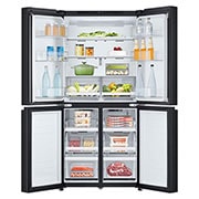 LG Refrigeradora Cross Door 19p³ Smart Inverter, Front door open view, GM42BMPM, thumbnail 2