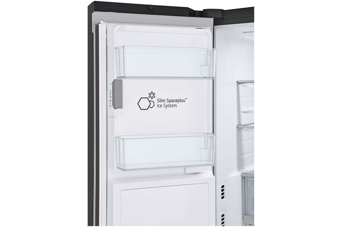 LG Refrigeradora French-Door 31pᶟ InstaView VF31XKNH, Close up view of Slim Spacepluse Ice System from multi-door refrigerator., VF31XKNH, thumbnail 5