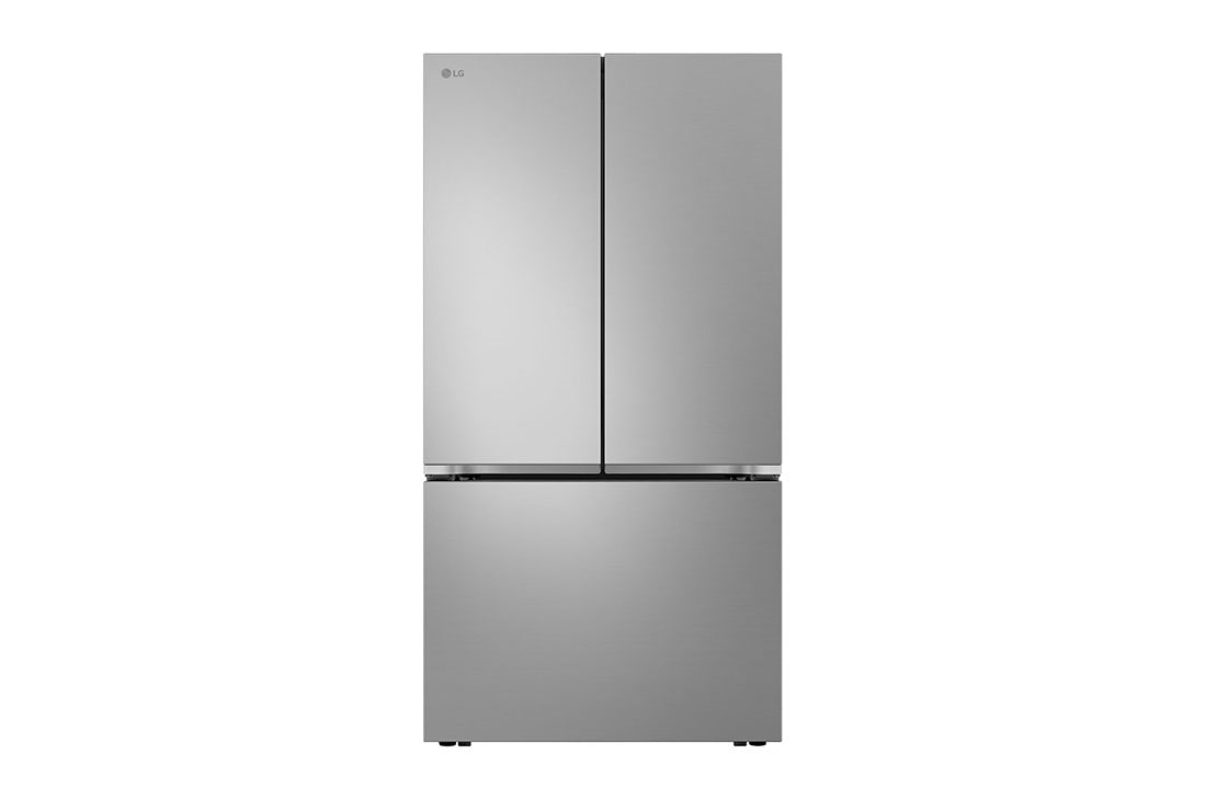 LG Refrigeradora French-Door 32pᶟ Smart Inverter VF32BLRH, Front view of 897L Multi-Door Refrigerator Prime Silver with DoorCooling+, Hygiene Fresh+. ({Sales Model Code}), VF32BLRH