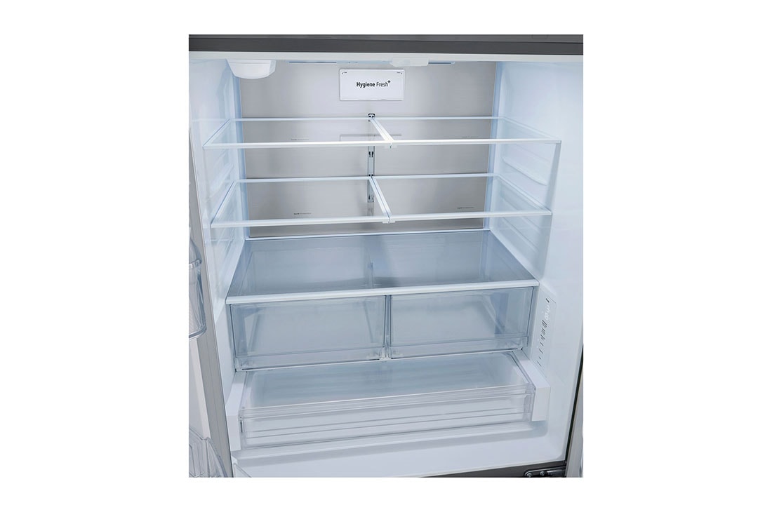 LG Refrigeradora French Door 25 p³ Compresor Smart Inverter, color Prime Silver , open view, VF25BNNBB, thumbnail 3