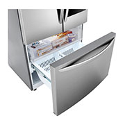 LG Refrigeradora French Door 24.5p³ (Net) / 31p³ (Gross) InstaView DoorCooling™, Platinum Silver, LED view, VF29BVP, thumbnail 9