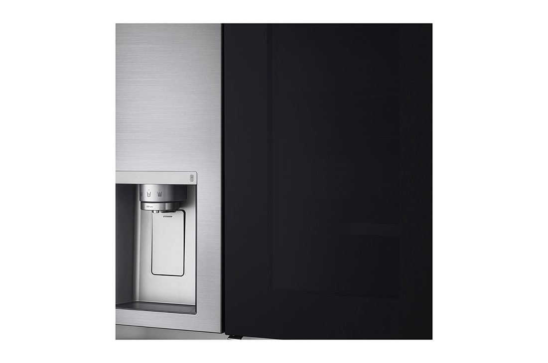 LG Refrigeradora Side by Side InstaView™ 25.4pᶟ (NET) / 28.7pᶟ (Gross) Door-in-Door™ Linear Inverter InstaView®, close view, VS27XADC, thumbnail 3