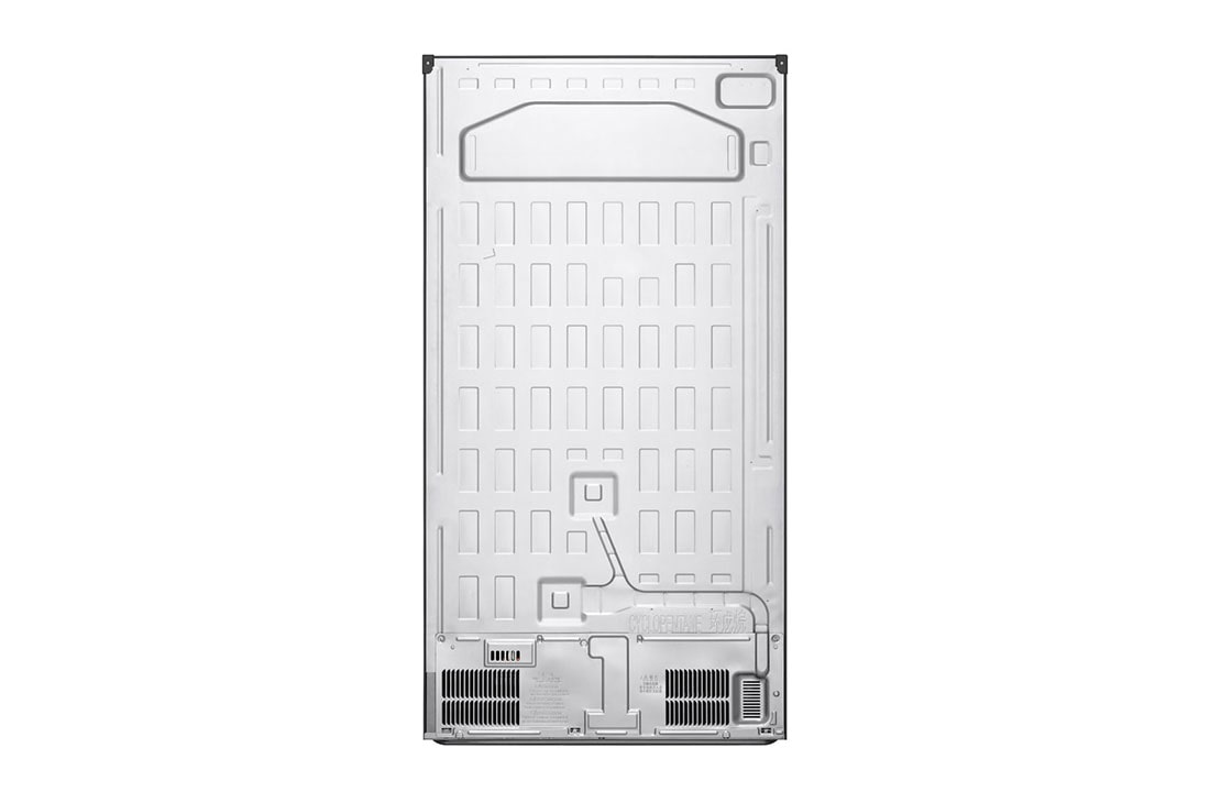 LG Refrigeradora LG Side by Side 27pᶟ (Net) Negro Matte Smart Inverter, Back View, VS28BPT, thumbnail 10