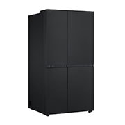 LG Refrigeradora LG Side by Side 27pᶟ (Net) Negro Matte Smart Inverter, Right Side tilted view, VS28BPT, thumbnail 7
