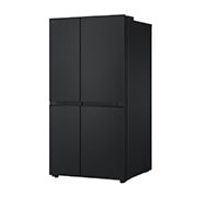 LG Refrigeradora LG Side by Side 27pᶟ (Net) Negro Matte Smart Inverter, Tilted View, VS28BPT, thumbnail 8