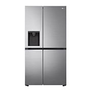 LG Refrigeradora LG Side by Side 27pᶟ (Net) Prime Silver Smart Inverter, vista frontal, VS27LWID, thumbnail 1