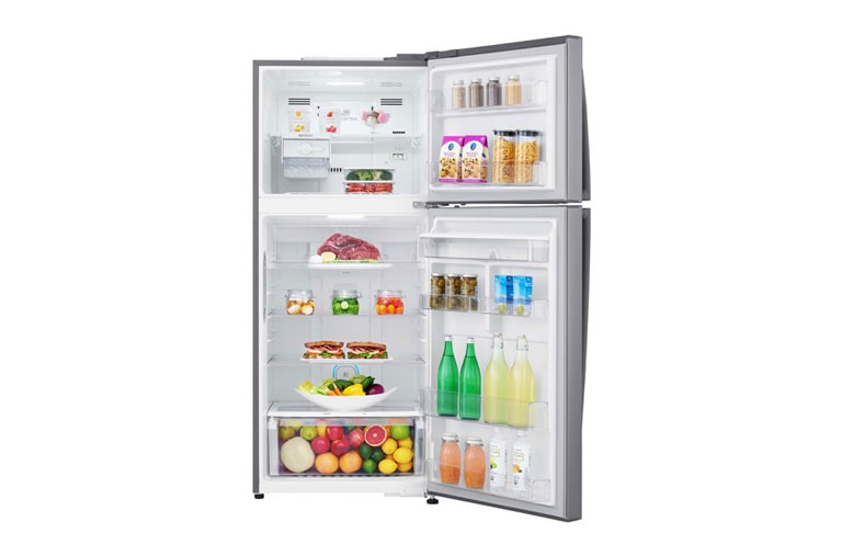 LG 19 pᶟ |Top Freezer |NatureFRESH™ |Compresor linear inverter |Platinum silver |ThinQ™ (Neto: 18 pᶟ), LT51SGP, thumbnail 2