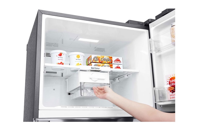 LG 19 pᶟ |Top Freezer |NatureFRESH™ |Compresor linear inverter |Platinum silver |ThinQ™ (Neto: 18 pᶟ), LT51SGP, thumbnail 6