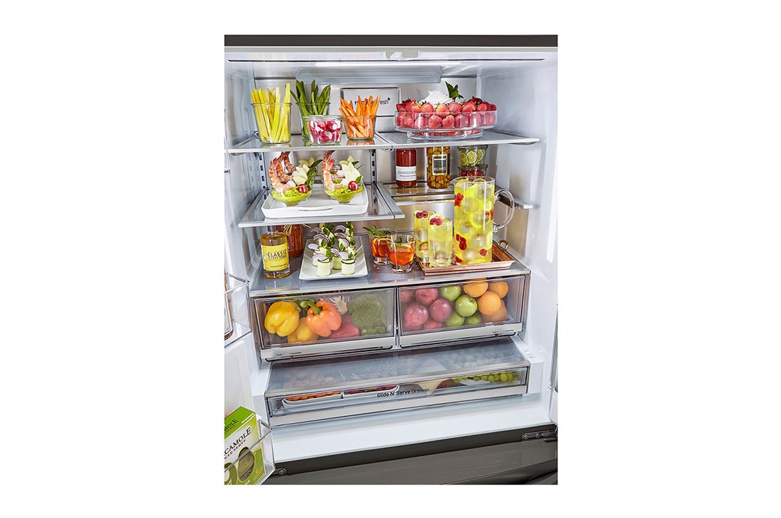 LG 32 pᶟ |InstaView™ Door-in-Door®|French Door|Craft Ice™ |Compresor linear inverter | Black Stainless|ThinQ™ (Neto: 30 pᶟ), LM89SXD, thumbnail 12