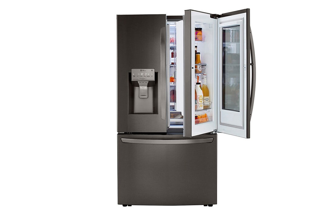 LG 32 pᶟ |InstaView™ Door-in-Door®|French Door|Craft Ice™ |Compresor linear inverter | Black Stainless|ThinQ™ (Neto: 30 pᶟ), LM89SXD, thumbnail 4