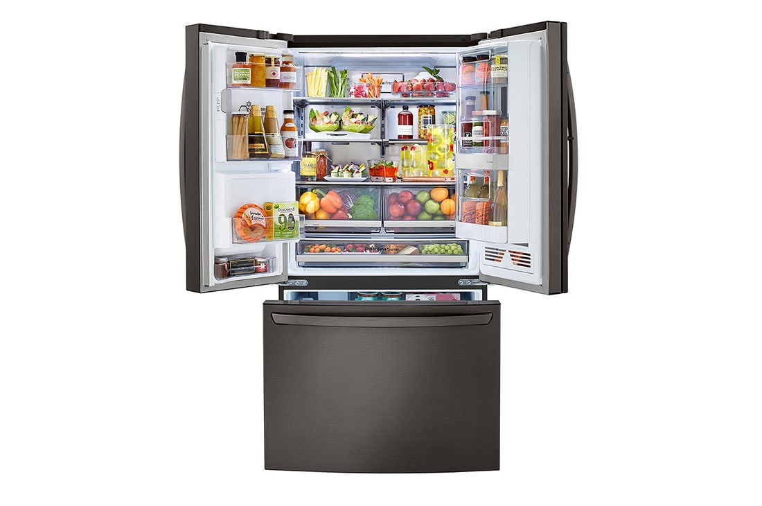 LG 32 pᶟ |InstaView™ Door-in-Door®|French Door|Craft Ice™ |Compresor linear inverter | Black Stainless|ThinQ™ (Neto: 30 pᶟ), LM89SXD, thumbnail 5