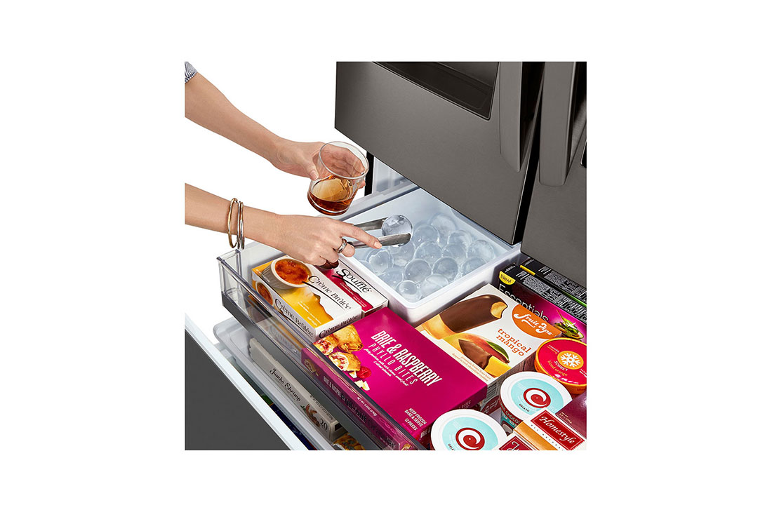 Refrigerador LG French Door Instaview Doorindoor Linear Inverter 30 Pies  Negro Lm89Sxd
