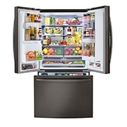 LG 32 pᶟ |InstaView™ Door-in-Door®|French Door|Craft Ice™ |Compresor linear inverter | Black Stainless|ThinQ™ (Neto: 30 pᶟ), LM89SXD, thumbnail 5